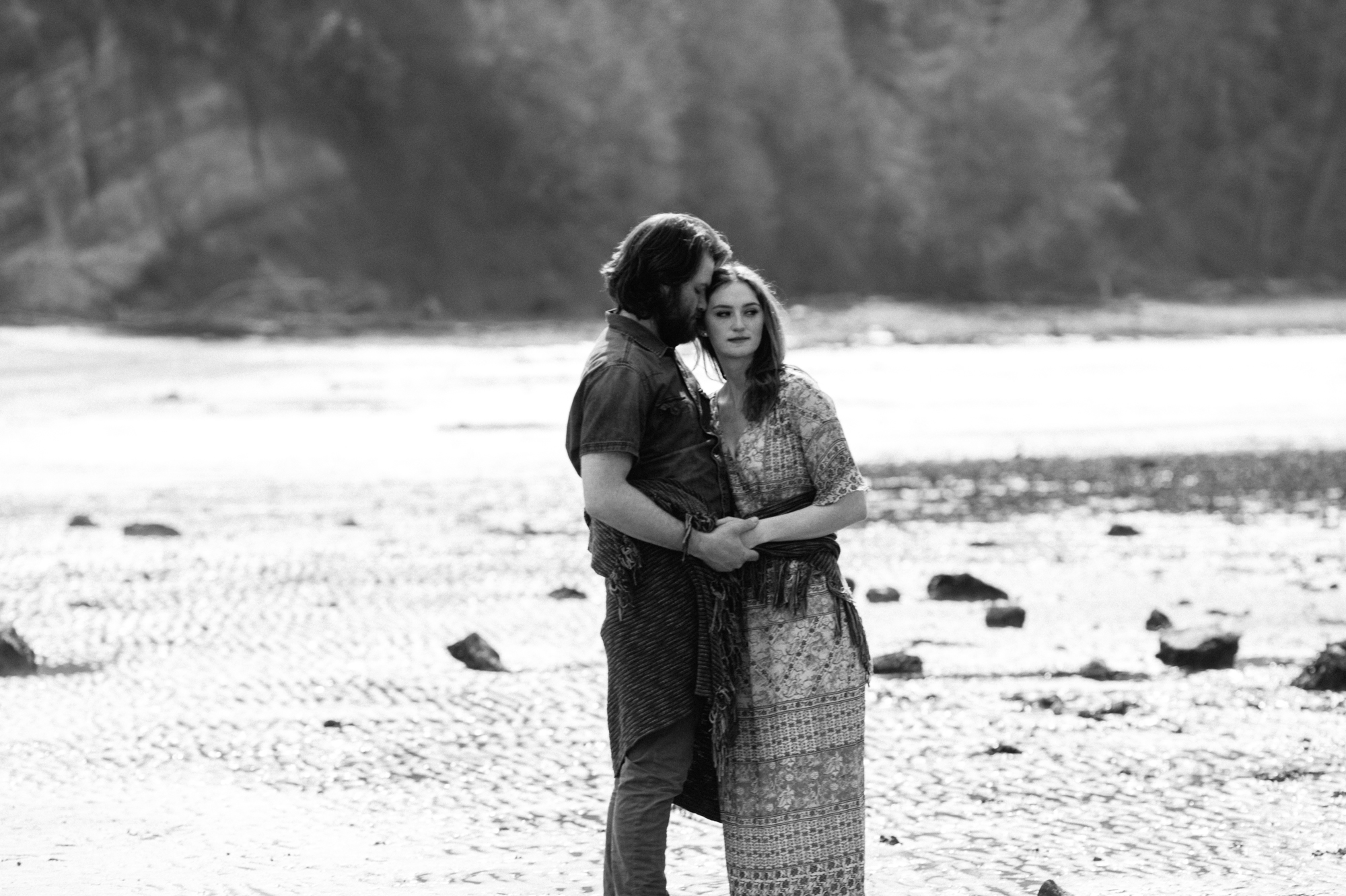 beach engagement session