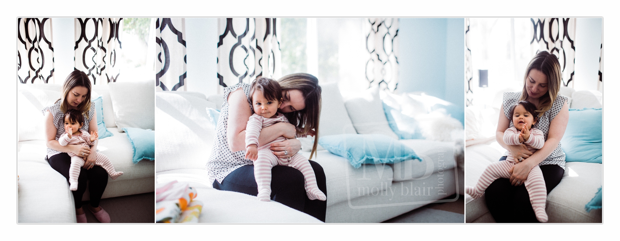 candid in home family session by molly blair